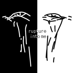 stylized drawing of a pair of crying eyes